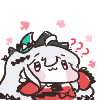 ❓ emoji 斯卡蒂表情包 Telegram sticker 5 of 35