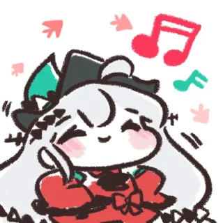 😊 emoji 斯卡蒂表情包 Telegram sticker 12 of 35