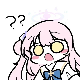 ❔ emoji ブルアカ - 藍沢 @Yuexiiia Telegram sticker 14 of 120