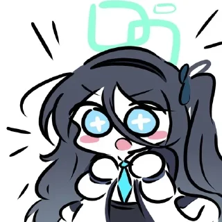 😍 emoji ブルアカ - 藍沢 @Yuexiiia Telegram sticker 7 of 120
