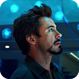 🤯 emoji ࿐@Stickersbag ࿐ Tony Stark Telegram sticker 20 of 39