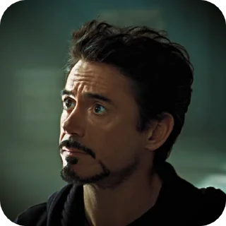 😶 emoji ࿐@Stickersbag ࿐ Tony Stark Telegram sticker 23 of 39