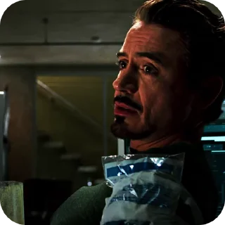🥤 emoji ࿐@Stickersbag ࿐ Tony Stark Telegram sticker 11 of 39