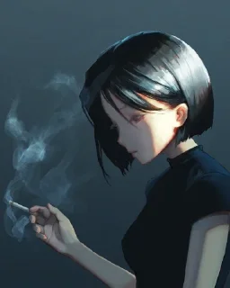 🖤 emoji Lalaine's Smoking pack Telegram sticker 12 of 44