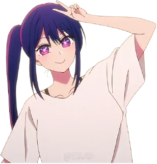 ✌️ emoji [Oshi no Ko] @Y2LAB Telegram sticker 24 of 75