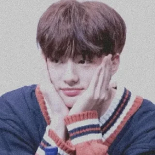 😐 emoji Cute Hyunjin ♡•♡ Telegram sticker 7 of 96
