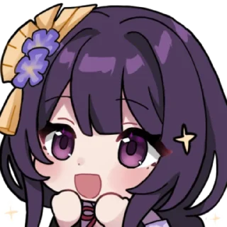 🤩 emoji Raiden Shogun Telegram sticker 11 of 41