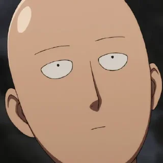 😐 emoji One Punch Man Telegram sticker 10 of 17