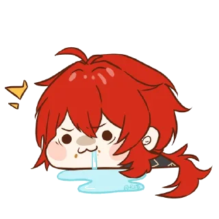 🤤 emoji Genshin Impact Drool Telegram sticker 6 of 31