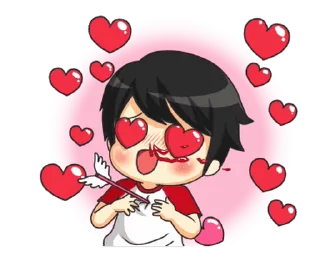 😍 emoji Lovely Couple @Stickersey Telegram sticker 18 of 24