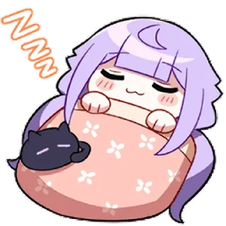🛏 emoji 猫屋敷梨梨 by.匣子 @limeSticker Telegram sticker 8 of 74