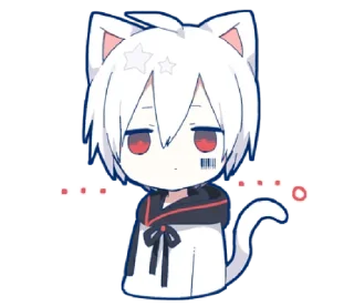 🎀 emoji Mafumafu Sticker (cat) @bistic Telegram sticker 1 of 40