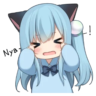 😫 emoji Animal ears sticker 2 @bistic Telegram sticker 22 of 40