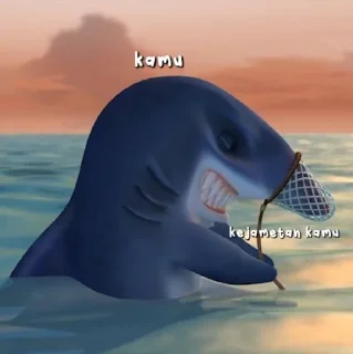 🦈 emoji when megalodon said . . . @stikergifpororo Telegram sticker 12 of 40