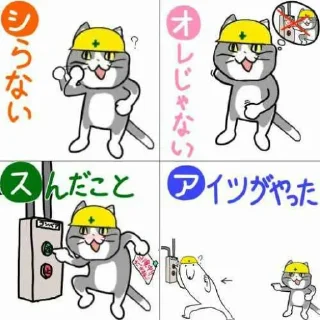 👍 emoji 現場猫 Telegram sticker 9 of 19