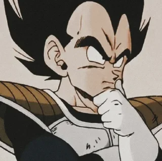 🐐 emoji Vegeta @AnimeStickers999 Telegram sticker 22 of 26