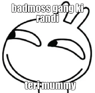 🤔 emoji Badmoos gang ☠☠ Telegram sticker 8 of 43