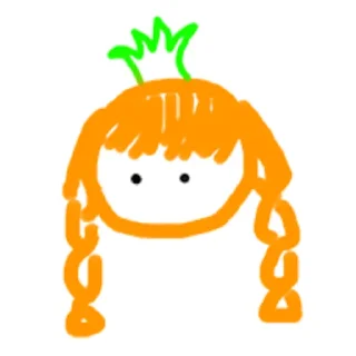 🌿 emoji 桔子娘 Telegram sticker 12 of 17