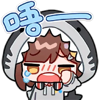 😭 emoji 七海Nana7mi直播间表情包 @BK0717 Telegram sticker 11 of 15