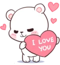 🙆‍♀️ emoji Bears in Love Telegram sticker 19 of 40