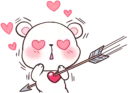 😍 emoji Bears in Love Telegram sticker 16 of 40