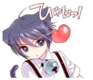 😏 emoji Boy of a black cat 4 @bistic Telegram sticker 5 of 40