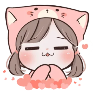 🐋 emoji ᩡ I'm Yours : Mie x Meow ⌇ @bbublepie Telegram sticker 14 of 41