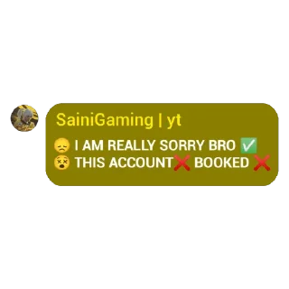 Sticker from @SainiGaming | yt