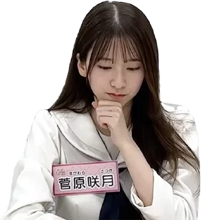 🤔 emoji 乃木坂46 5期生－2 Telegram sticker 3 of 51