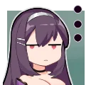 😑 emoji 雀魂 Large Telegram sticker 22 of 98