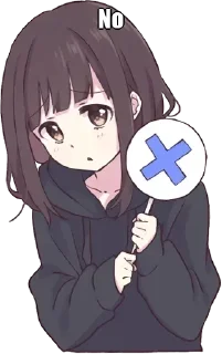 😠 emoji Senpai's sticker Telegram sticker 7 of 19