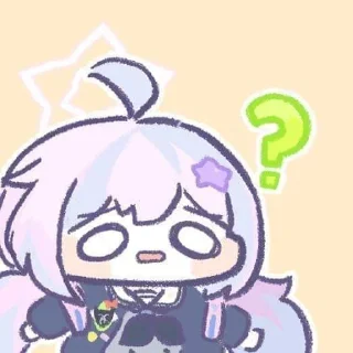 ❓ emoji Arona's Hideout Live Reaction Telegram sticker 23 of 120