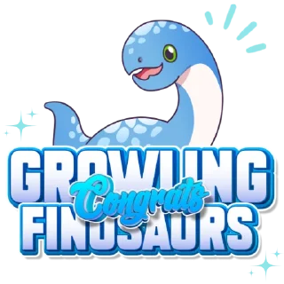 🦕 emoji GROWLING BLUE FINOSAURS - Fino Telegram sticker 6 of 40