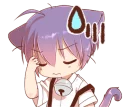😓 emoji Boy of a black cat(3rd anniversary) @bistic Telegram sticker 19 of 40