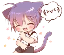 😄 emoji Boy of a black cat(3rd anniversary) @bistic Telegram sticker 13 of 40