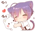 ☺️ emoji Boy of a black cat(3rd anniversary) @bistic Telegram sticker 14 of 40
