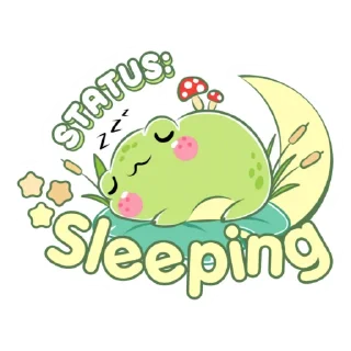 😴 emoji @im_miyoru free froggy Telegram sticker 1 of 11