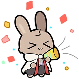🥳 emoji fluffy明日方舟 Telegram sticker 11 of 48