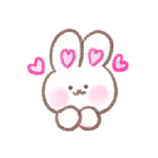 Sticker from Bunny in-love | @cutestickers4you