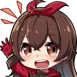 👋 emoji Genshin Telegram sticker 12 of 22