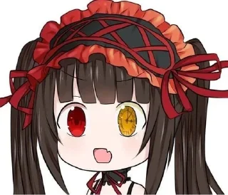 ♨️ emoji Kurumi tokisaki chibi × @voidstickers Telegram sticker 9 of 22