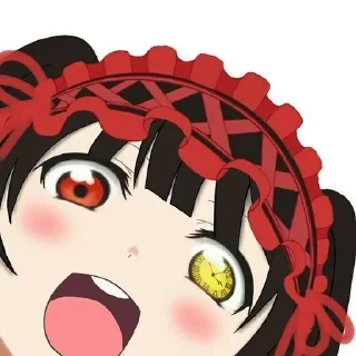 ♨️ emoji Kurumi tokisaki chibi × @voidstickers Telegram sticker 14 of 22
