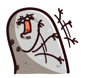 😫 emoji 海豹怪怪獸整合包1 Telegram sticker 9 of 80