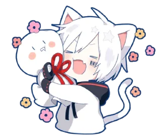 🎀 emoji Mafumafu Sticker (cat) @bistic Telegram sticker 23 of 40