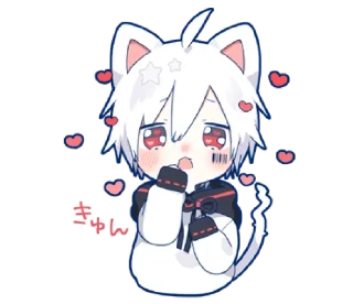 🥰 emoji Mafumafu Sticker (cat) vol.2 @bistic Telegram sticker 17 of 40