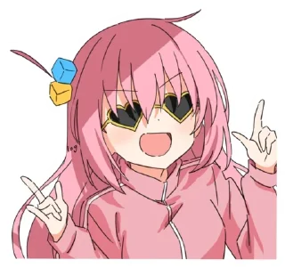 😍 emoji Bocchi-chan @Anak_kucing_stiker Telegram sticker 13 of 57