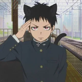 ⛓ emoji Shinra kusakabe  [ by: @starshinehelp ] Telegram sticker 4 of 31