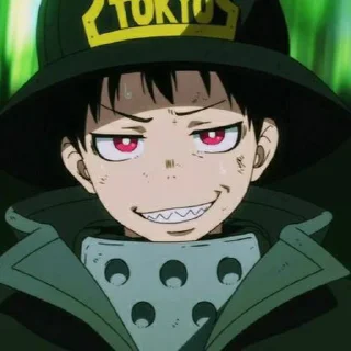 ⛓ emoji Shinra kusakabe  [ by: @starshinehelp ] Telegram sticker 9 of 31