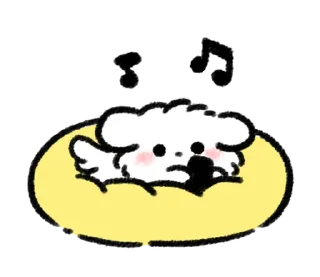 🐶 emoji ₍ 𐌑ᥲᥣⲙᥲᥣ Bᥲδy Pᥙρρy ₎ ˚₊· ♡ @mewsticks Telegram sticker 20 of 32