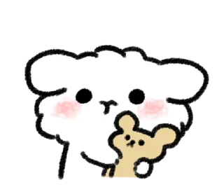 🐶 emoji ₍ 𐌑ᥲᥣⲙᥲᥣ Bᥲδy Pᥙρρy ₎ ˚₊· ♡ @mewsticks Telegram sticker 13 of 32